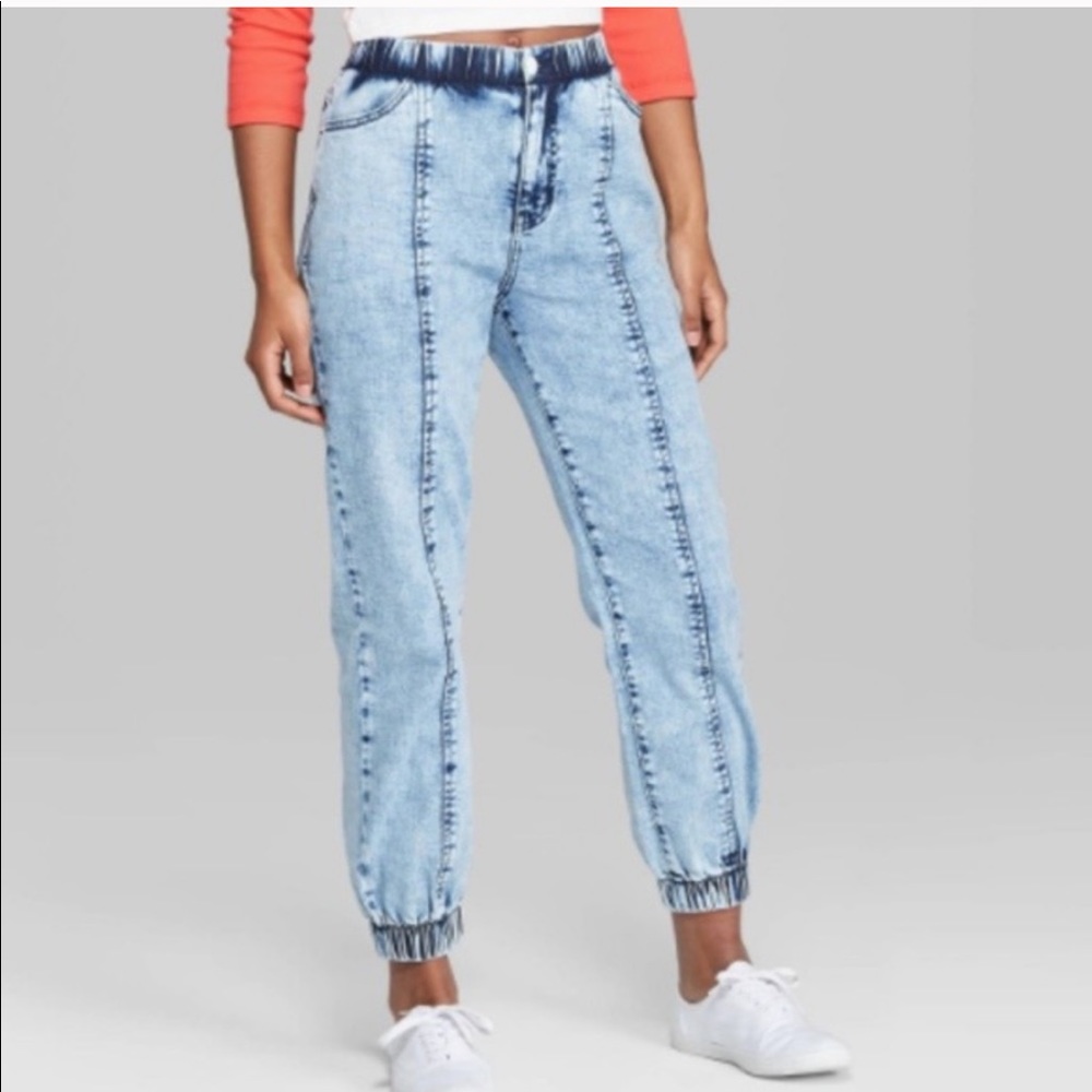 denim joggers